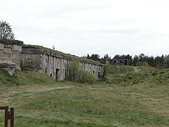 Remains of old fortifications in Liepaya