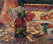 Robert Delaunay Nature morte au vase de fleurs c1907