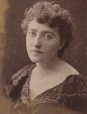 Sarah Grand, 1894, by H.S. Mendelssohn