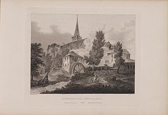 Scotia Depicta - Dunfermline Abbey and Mill -Plate-