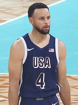 Curry during the Olympic Games in 2024