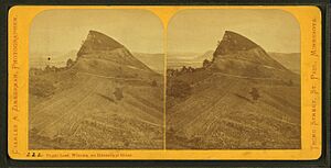 Sugar Loaf, Winona, on Mississippi river, by Zimmerman, Charles A., 1844-1909