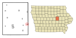 Location of Elberon, Iowa