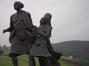 The Highland emigrants monuments Helmsdale
