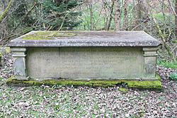 The grave of Sir William Oliphant, Aberdalgie (restored 1905)