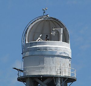 The top of the 150-Foot Solar Tower Observatory on Mt. Wilson