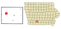 Location of Creston, Iowa