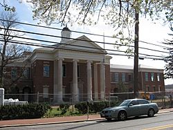 The Upper Marlboro courthouse under renovation in 2008.