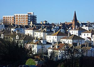 View Northwestwards from Howard Place towards Prestonville, Brighton (December 2013)