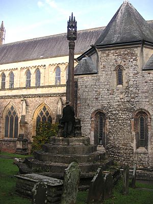 W D Conybeare's Grave and Memorial, Llandaff Cathedral