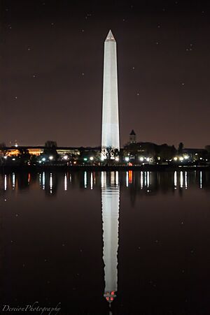 Washington Monument at night 2012