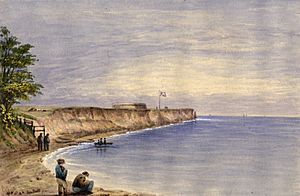 Watercolour of Fort Mississauga, Niagara-on-the-Lake