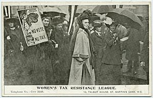 Women's Tax Resistance League postcard