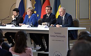 Zelensky, Merkel, Macron, Putin, (2019-12-10) 01