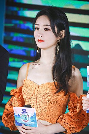 Zhao Liying at Chinese Restaurant S4 Announcement Conference, 31 July 2020.jpg