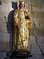 268 Aigues-Mortes Egise Notre-Dame-des-Sablons Statue de saint Louis