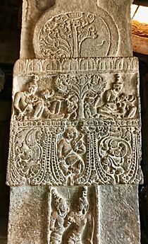 8th century reliefs at Mallikarjuna temple, Pattadakal Hindu monuments Karnataka 8