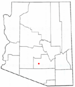 Location in Pinal County and the state of Arizona