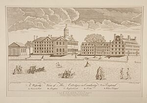 A Westerly View of the Colledges in Cambridge New England by Paul Revere