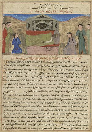 Anonymous - Death of the Abbasid Caliph, Al-Mustarshid bi-llah, Assassinated During the Reign of Sultan Mas’ud, - 1965.51.6 - Yale University Art Gallery
