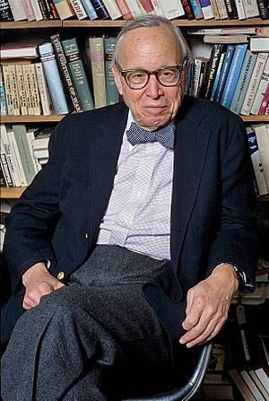 Arthur Schlesinger in his office, cropped