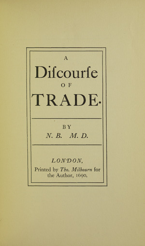Barbon - Discourse of trade, 1905 - 5845734