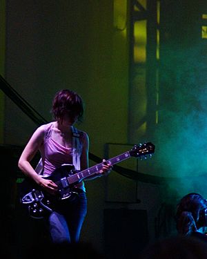 Carrie Brownstein of Sleater-Kinney at Lollapalooza 2006