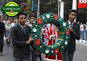 Christmas Parade at 2016 Kolkata Christmas Festival