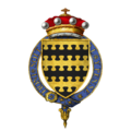 Coat of arms of Sir Charles Blount, 8th Baron Mountjoy, KG