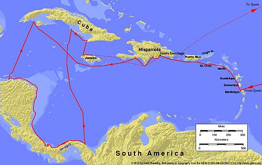 Columbus fourth voyage