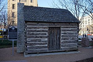 Dallas January 2016 06 (John Neely Bryan Cabin replica)