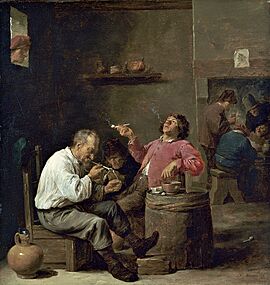 David Teniers (II) - Smokers in an Interior (Museo Thyssen-Bornemisza)