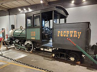 Elevated railway locomotive