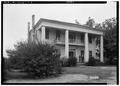 FRONT (WEST) AND NORTH SIDE - James Ellington House, Oak Bowery Road vicinity, Gold Hill, Lee County, AL HABS ALA,41-GOLD,1-2