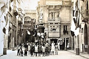 Feast of St Lawrence in Vittoriosa, Malta, 1927