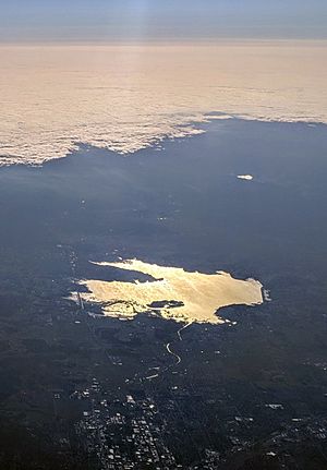 Fern Ridge Lake aerial