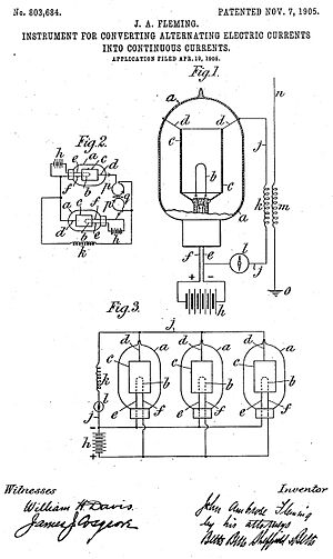 Fleming Valve - US Patent 803,684