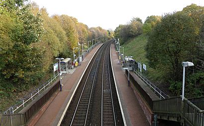 Gilshochill railway station, Maryhill line, Glasgow, Scotland.jpg