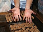 Hands after hulling 500 black walnuts