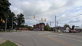 Intersection of US 23 and the terminus of M-72