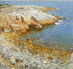 Hassam - 'Isles of Shoals, Broad Cove', oil on canvas painting by Childe Hassam, 1911