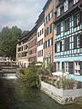 Houses along the Ill River Petite France Strasbourg