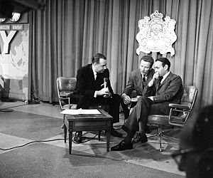 Hugh Downs interviews King Hassan II of Morocco at the Florida showcase