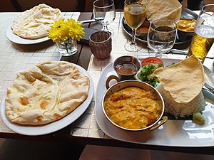 Indian food at restaurant in Paris - 2020-08-20