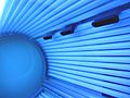 Inside a tanning bed, March 2006