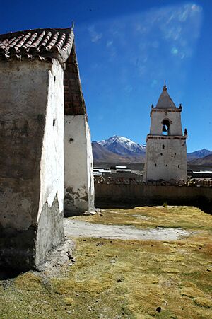 Isluga church bell tower