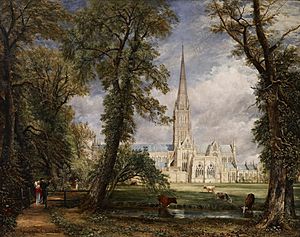 John Constable - Salisbury Cathedral from the Bishop's Garden - Google Art Project