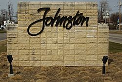 Johnston welcome sign