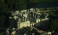 Le Lude castle, aerial view