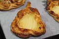 Making Pear pie with puff pastry